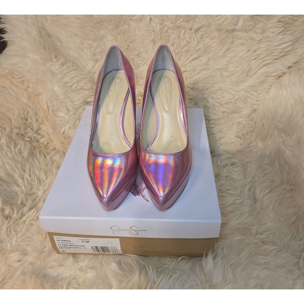 Jessica Simpson Iridescent Pink Heels
